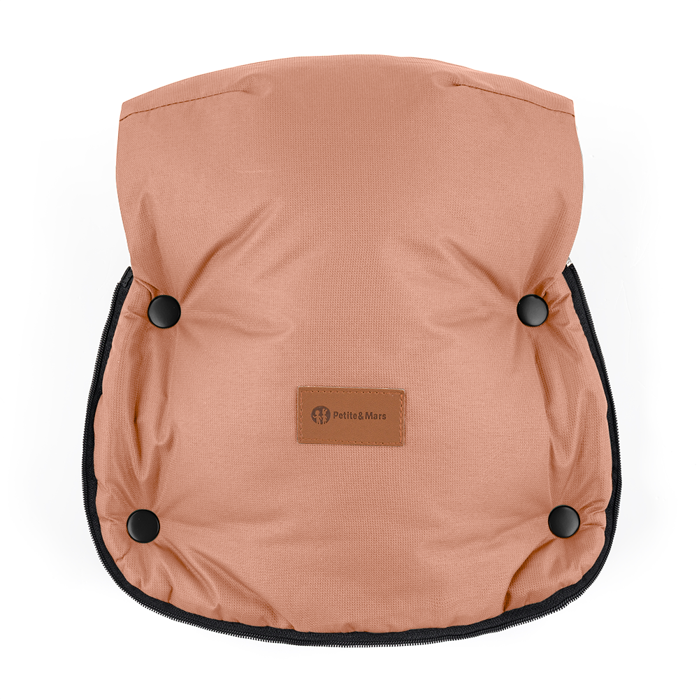 PETITE&amp;amp;amp;MARS Kesztyű / Kézmelegítő babakocsira Furry Pastel Peach
