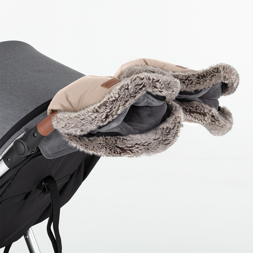 PETITE&amp;amp;MARS Kesztyű / Kézmelegítő babakocsira Furry Rose Petal