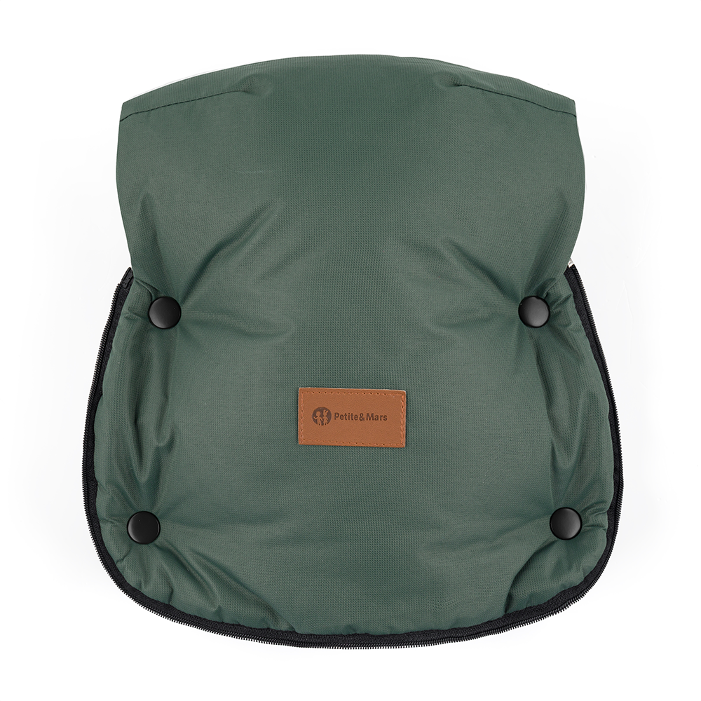 PETITE&amp;amp;MARS Kesztyű / Kézmelegítő babakocsira Furry Veritable Khaki