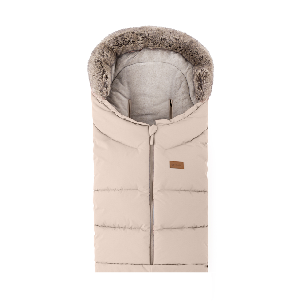 PETITE&amp;MARS Téli szett Arctic 4in1 bundazsák + kézmelegítő kesztyű babakocsira Furry Rose Petal