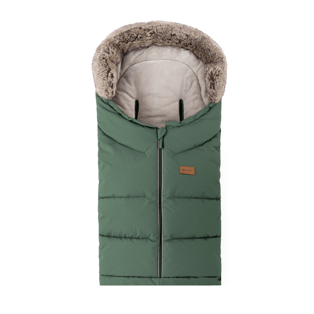 PETITE&amp;amp;amp;amp;amp;amp;amp;amp;amp;amp;amp;amp;MARS Téli szett Arctic 4in1 bundazsák + kézmelegítő kesztyű babakocsira Furry Veritable Khaki
