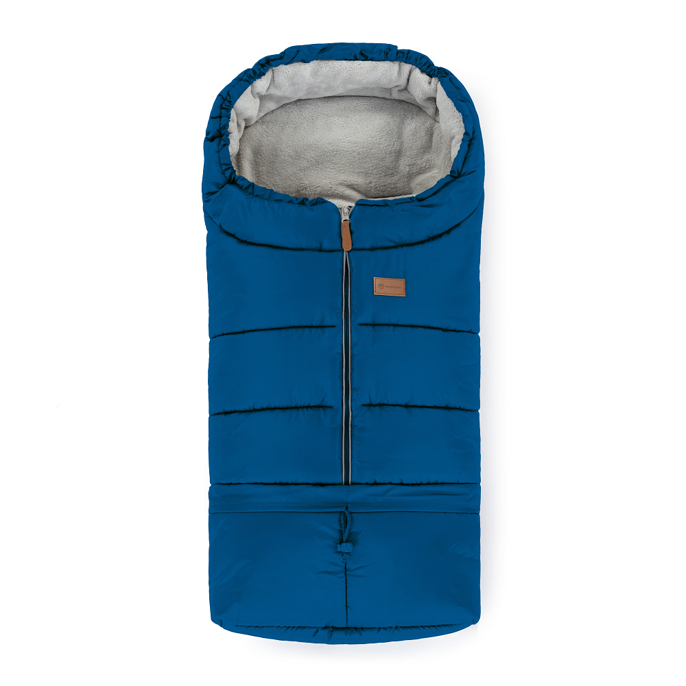 PETITE&amp;amp;amp;amp;amp;amp;amp;amp;MARS Téli szett Jibot 3in1 bundazsák + kézmelegítő kesztyű babakocsira Jasie Ocean Blue