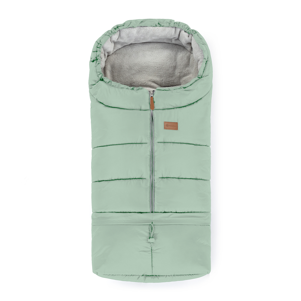 PETITE&amp;amp;amp;amp;amp;amp;amp;amp;amp;amp;amp;amp;amp;amp;amp;MARS Téli szett Jibot 3in1 bundazsák + kézmelegítő kesztyű babakocsira Jasie Pale Eucalypt