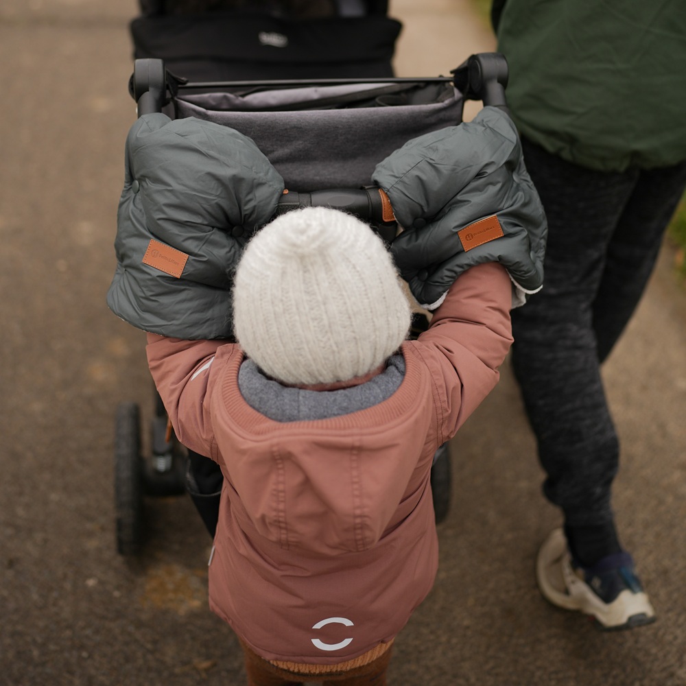 PETITE&amp;amp;amp;amp;amp;amp;amp;amp;amp;amp;amp;amp;amp;MARS Téli szett Jibot 3in1 bundazsák + kézmelegítő kesztyű babakocsira Jasie Quiet Grey