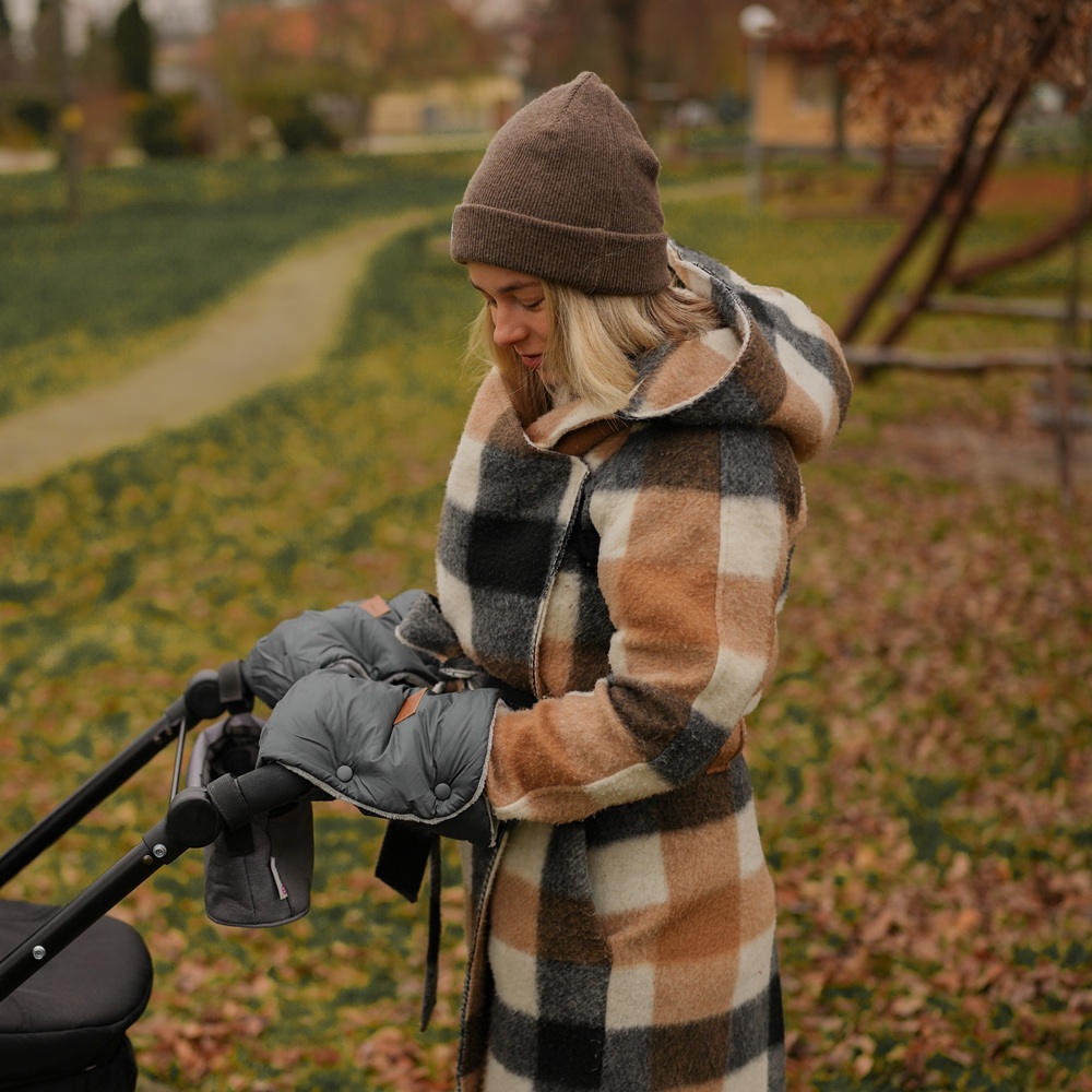 PETITE&amp;amp;amp;amp;amp;amp;amp;amp;amp;amp;amp;amp;amp;amp;amp;amp;amp;amp;amp;MARS Téli szett Jibot 3in1 bundazsák + kézmelegítő kesztyű babakocsira Jasie Quiet Grey