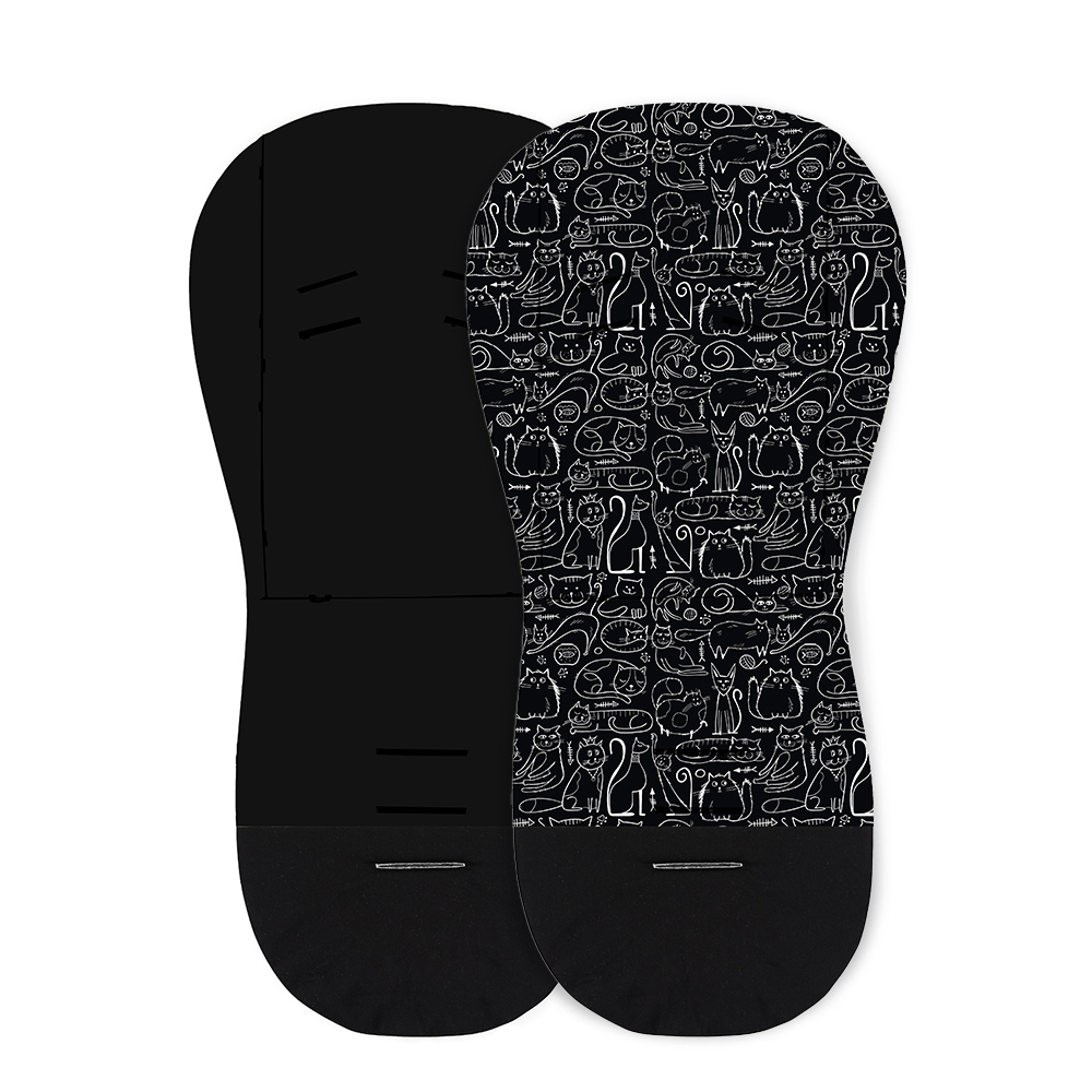 PETITE&amp;amp;MARS Ülésbetét babakocsiba Foamy Black Cats