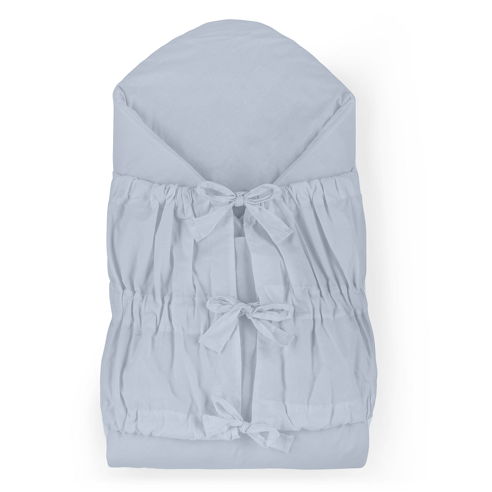 PETITE&amp;amp;amp;MARS Megkötős pólya Nurse tömör kókusz betéttel Dusty Blue 75x75 cm