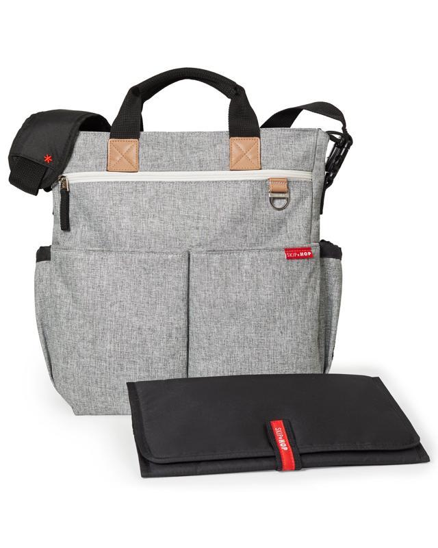 SKIP HOP Duo Signature pelenkázótáska szürke melírozott