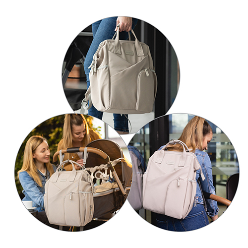 BABYONO Pelenkázó táska/hátizsák Modern Style bézs