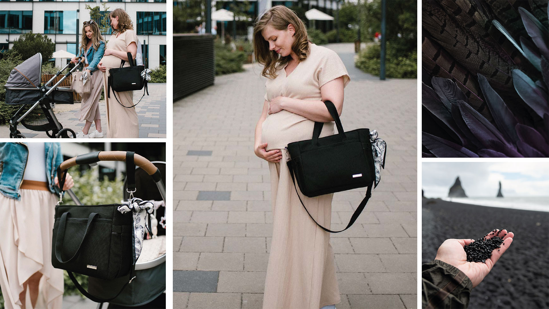 BABYONO Carmen pelenkázó táska - fekete