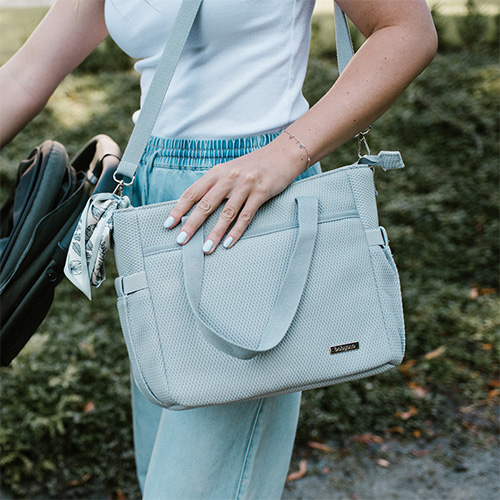 BABYONO Pelenkázó táska Carmen - szürke