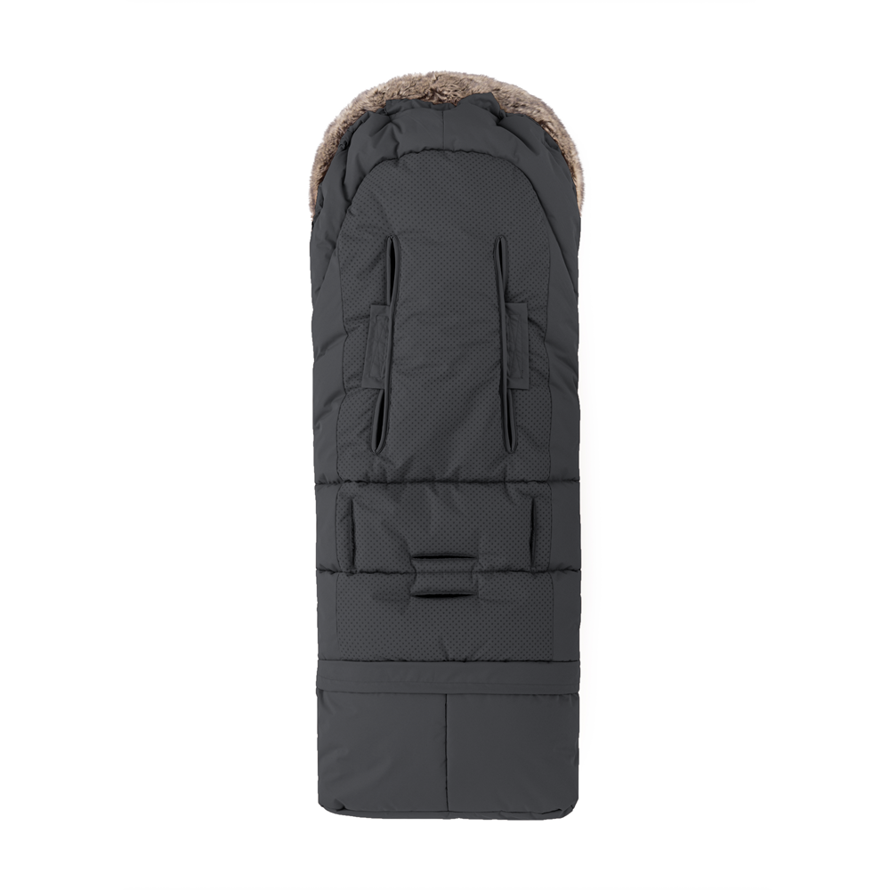 PETITE&amp;amp;amp;amp;amp;amp;MARS Téli szett Arctic 4in1 bundazsák + kézmelegítő kesztyű babakocsira Furry Forever Black