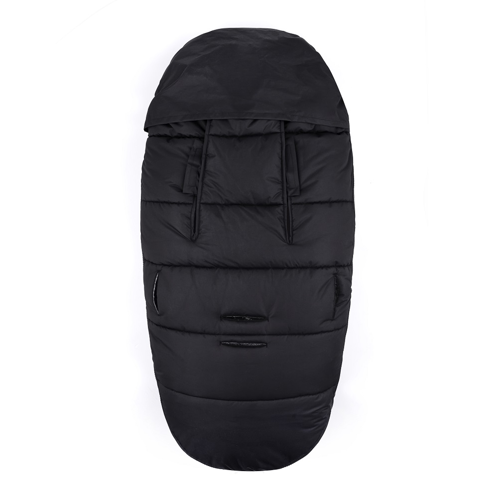 PETITE&amp;amp;amp;amp;amp;amp;amp;amp;amp;amp;amp;amp;MARS Téli szett Comfy 4in1 bundazsák + kézmelegítő kesztyű babakocsira Furry Forever Black
