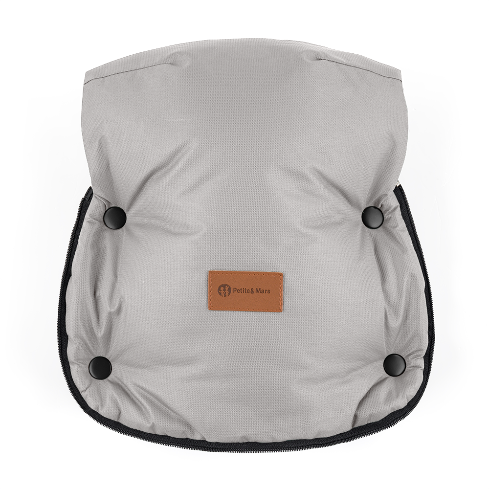 PETITE&amp;amp;amp;amp;MARS Téli szett Comfy 4in1 bundazsák + kézmelegítő kesztyű babakocsira Furry Champagne Shower