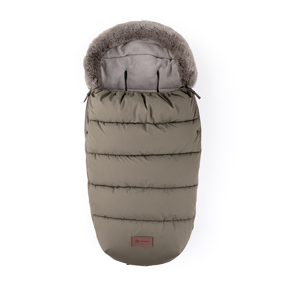 PETITE&amp;amp;amp;amp;amp;amp;amp;amp;amp;amp;amp;amp;MARS Téli szett Comfy 4in1 bundazsák + kézmelegítő kesztyű babakocsira Furry Mocha Mousse