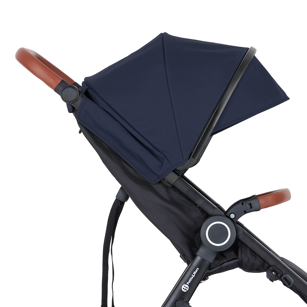 PETITE&amp;MARS Napfénytető+övvédő Street+ Anthracite Blue