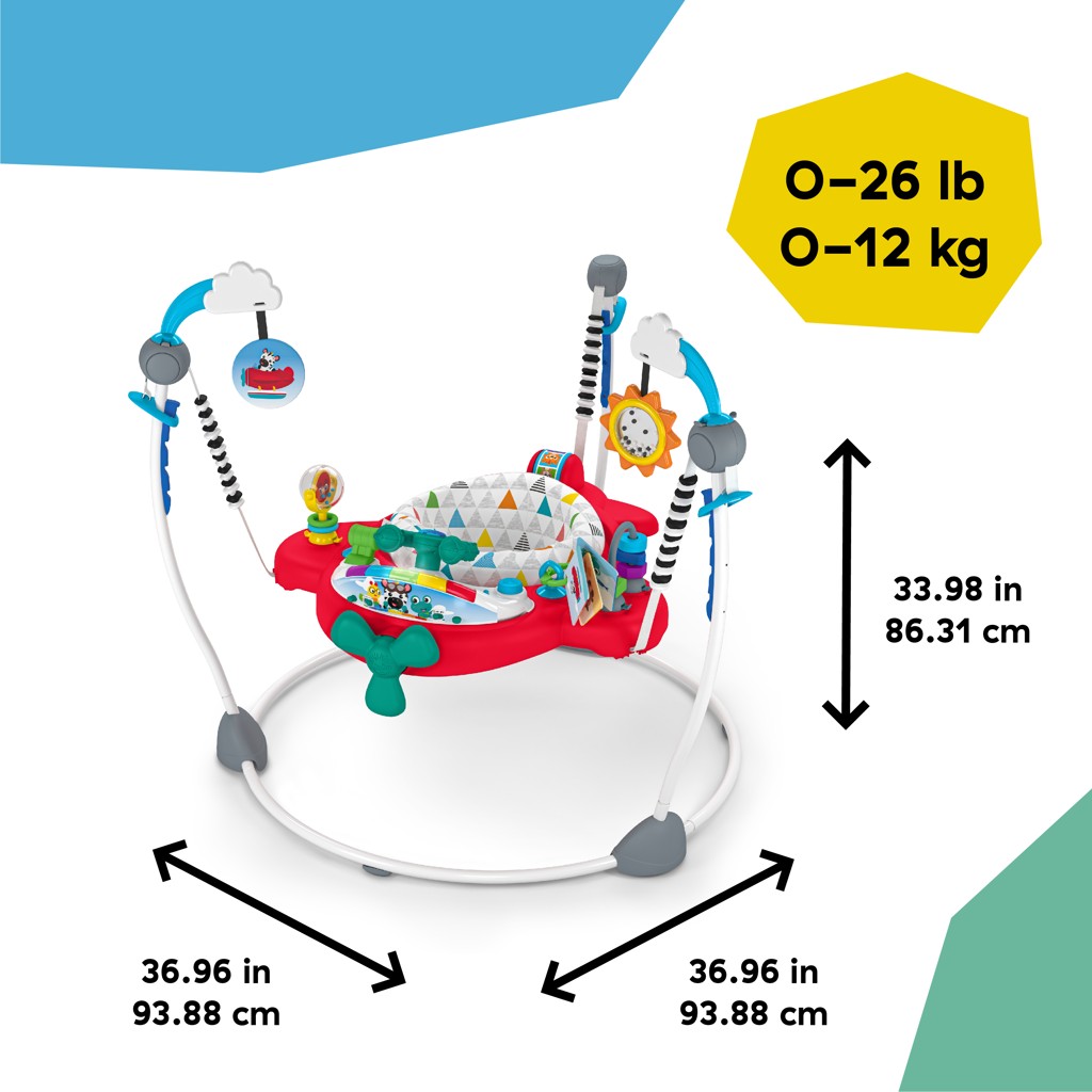 BABY EINSTEIN ugráló és aktív centrum 2in1 Ocean Explorers Airplane Adventure 6hó+ 12 kg-ig