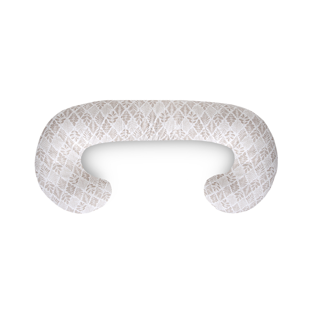 CEBA BABY Szoptatós párna Cebuška PHYSIO Duo Jersey Brown Leaves 300 cm