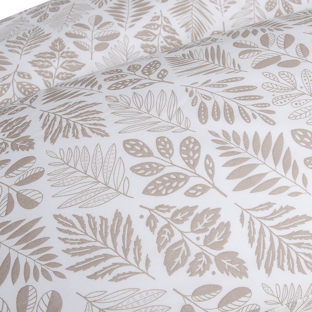 CEBA BABY Szoptatós párna Huggy (150x60x37) Basic Brown Leaves