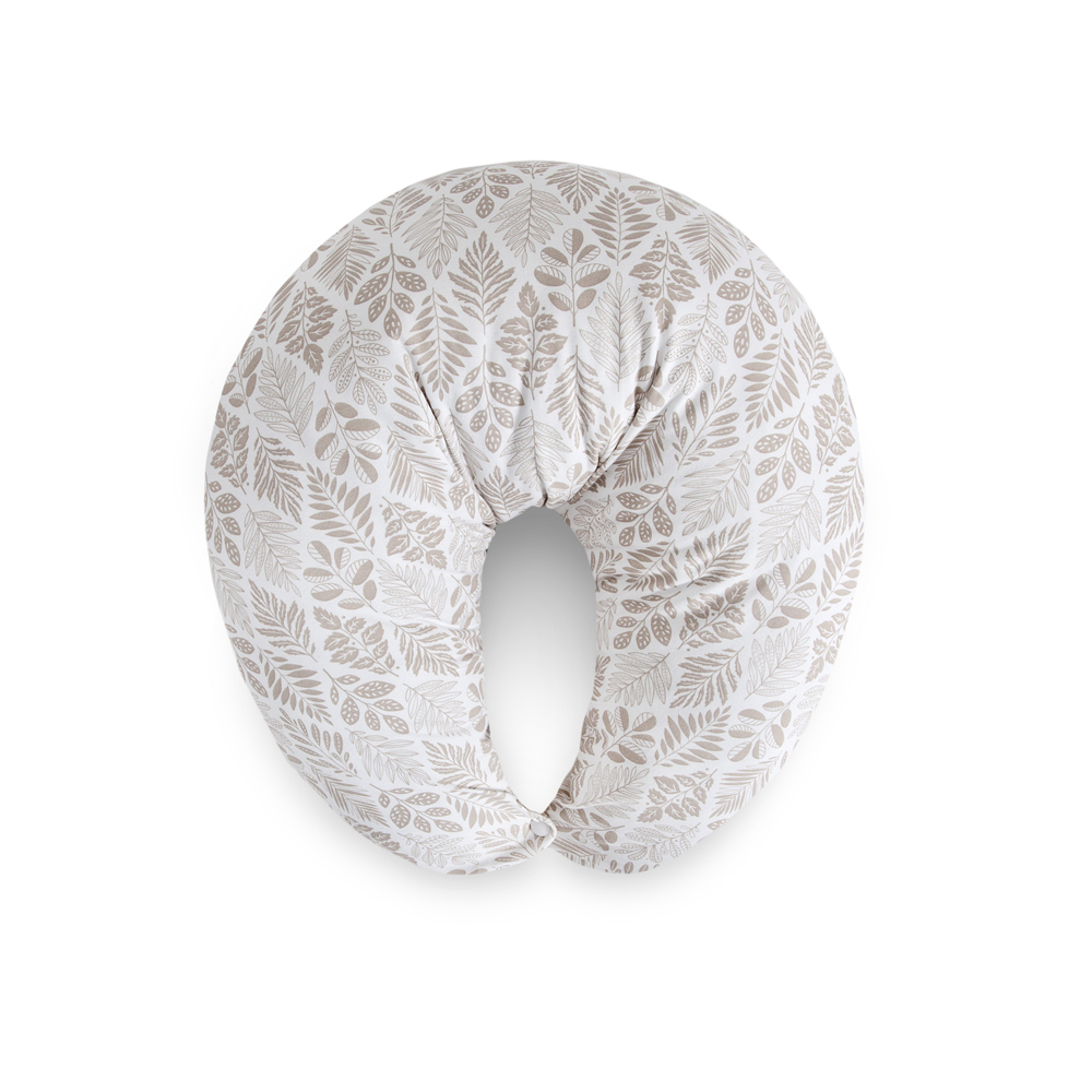 CEBA BABY Szoptatós párna Huggy (150x60x37) Basic Brown Leaves