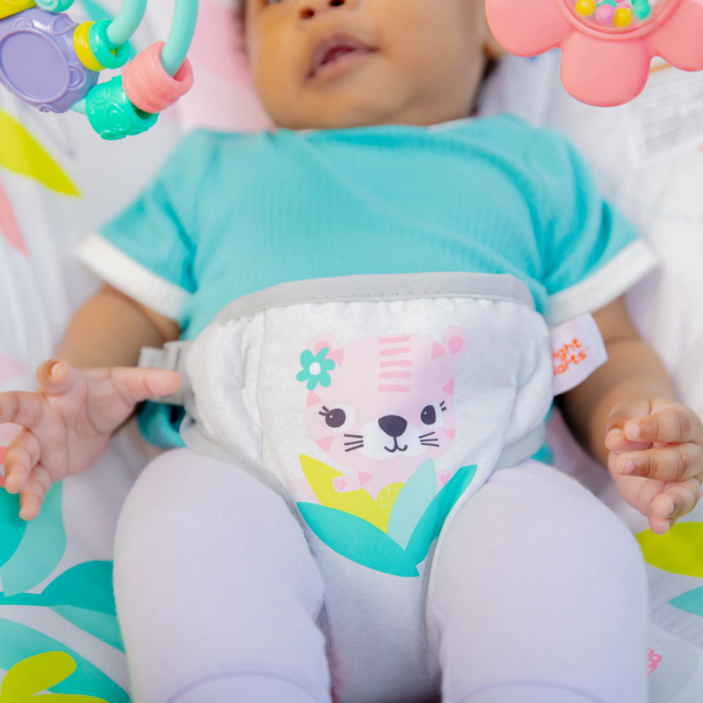 BRIGHT STARTS Vibráló pihenőszék Rainforest Vibes™ 0m+ 9kg-ig