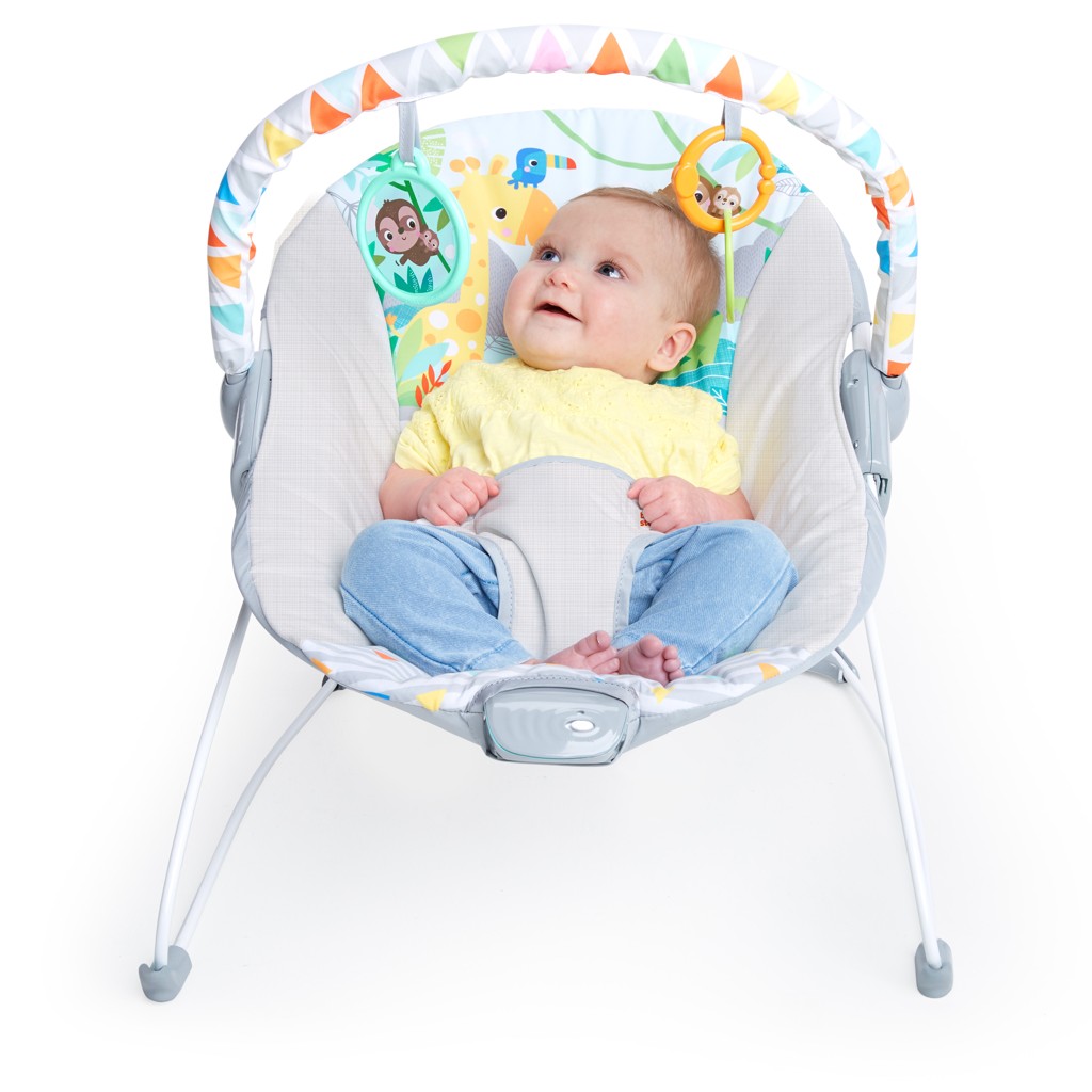 BRIGHT STARTS Safari Fun™ vibráló pihenőszék 0m+ -ig 9 kg