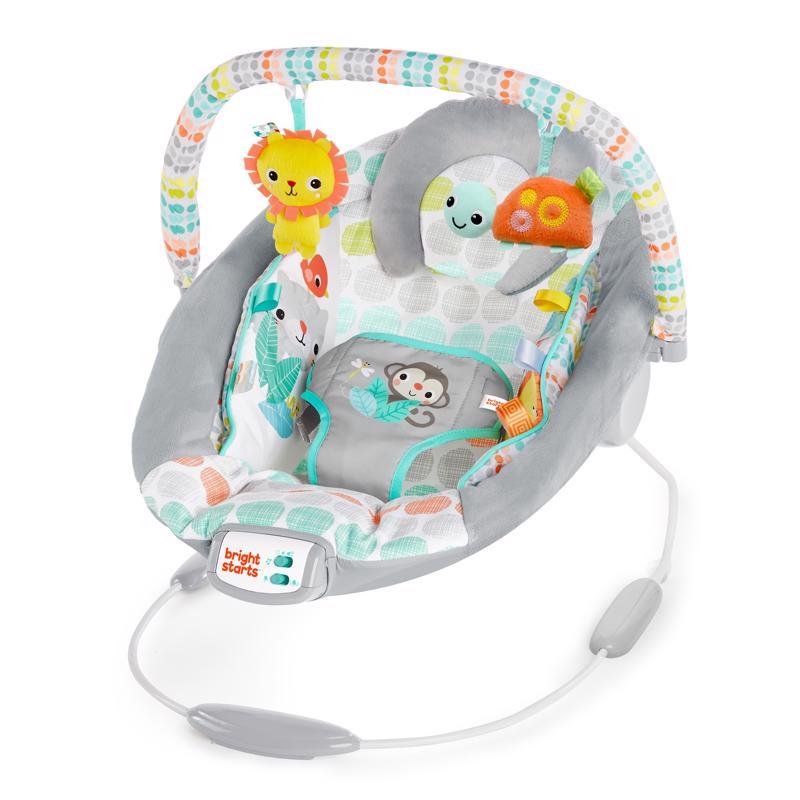 BRIGHT STARTS Rezgő pihenőszék dallamokkal Whimsical Wild 0hó+, 9kg-ig