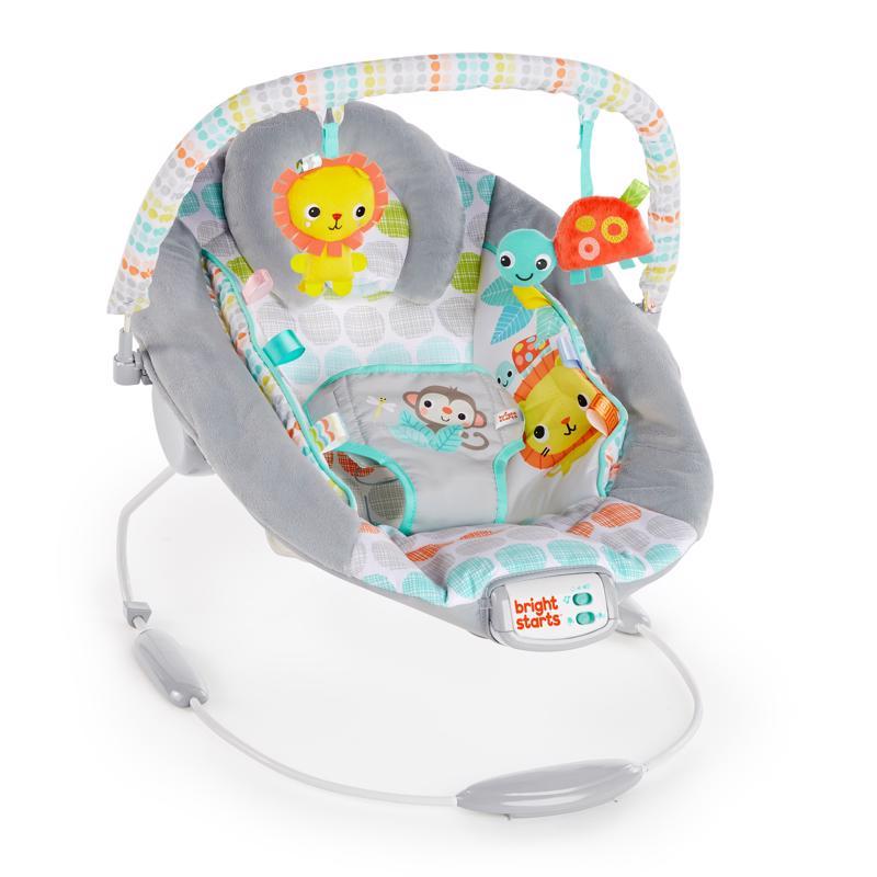 BRIGHT STARTS Rezgő pihenőszék dallamokkal Whimsical Wild 0hó+, 9kg-ig
