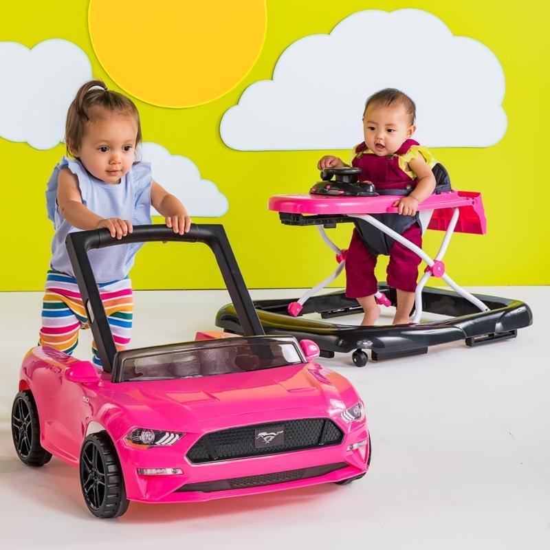 BRIGHT STARTS Bébikomp 3in1 Ford Mustang Pink 6hó+, 12 kg-ig