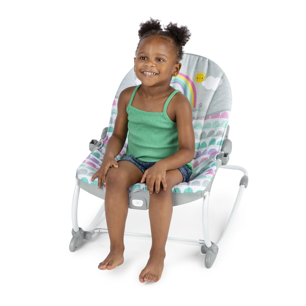 BRIGHT STARTS pihenőszék Rosy Rainbow™ 18 kg-ig