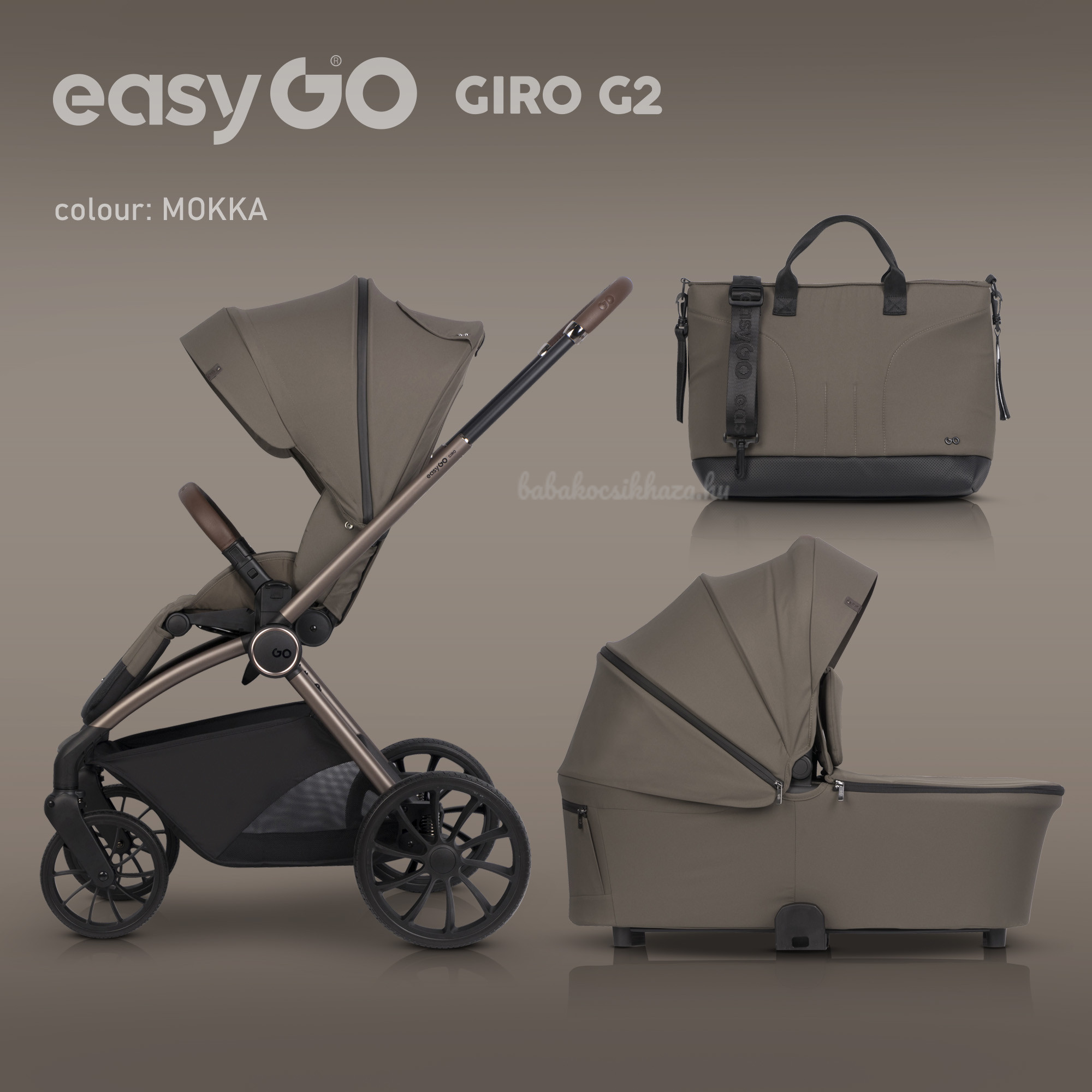 EasyGo Giro G2 2in1 mózessel és táskával