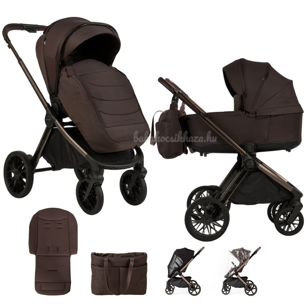 ADAMEX Kombinált babakocsi Bianco 13 New Chocolate Brown