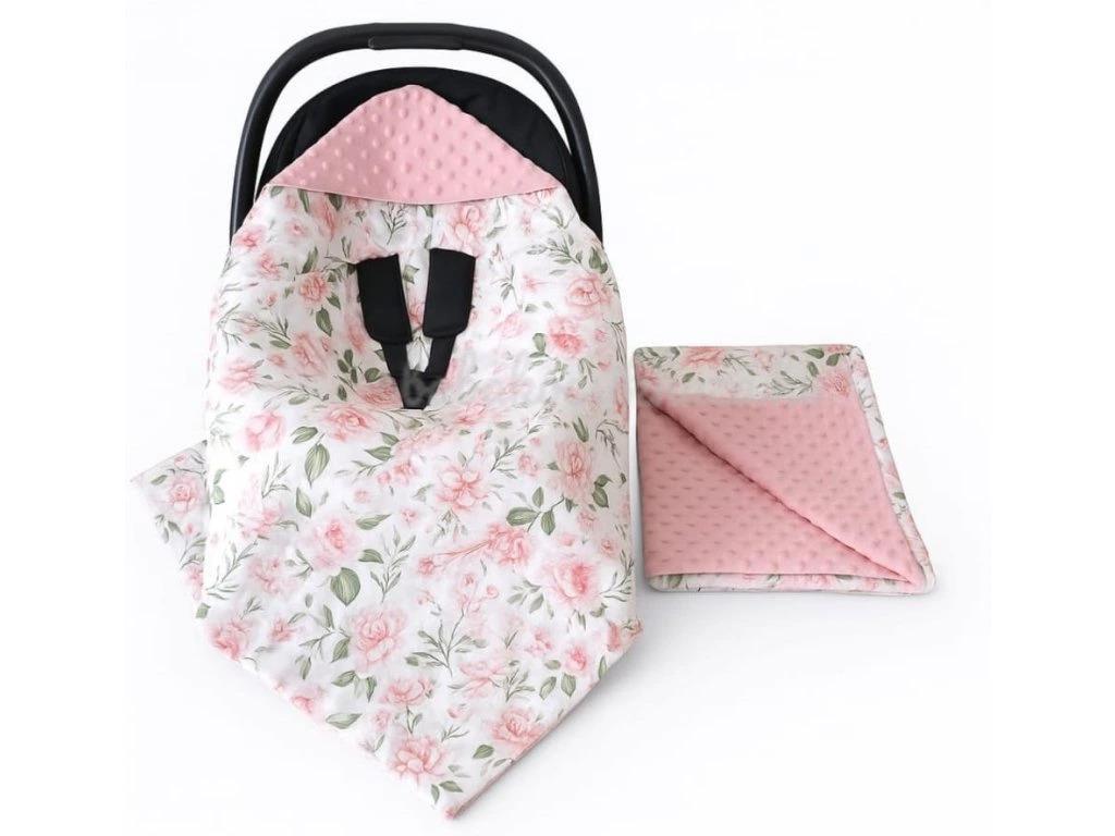 Hordozóba köthető babatakaró GF rózsaszín